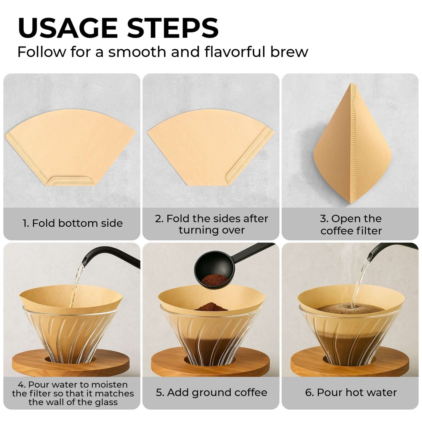 Organic Premium Coffee Filters #4, KFCF04B